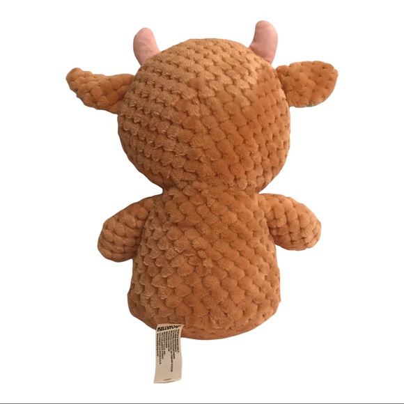 KellyToy Soft Plush Baby Cow Pastel Colors Stuffed Animal - Picture 6 of 10